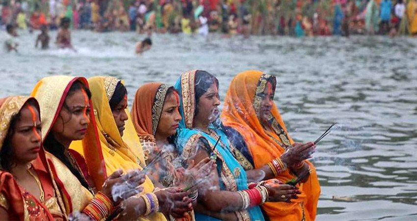 आज वासन्ती छठ पर्वको व्रत र सझियाघाट
