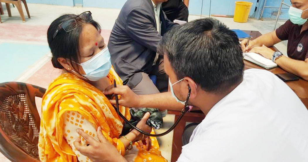 कीर्तिपुरमा केएमसीको निःशुल्क स्वास्थ्य शिविर