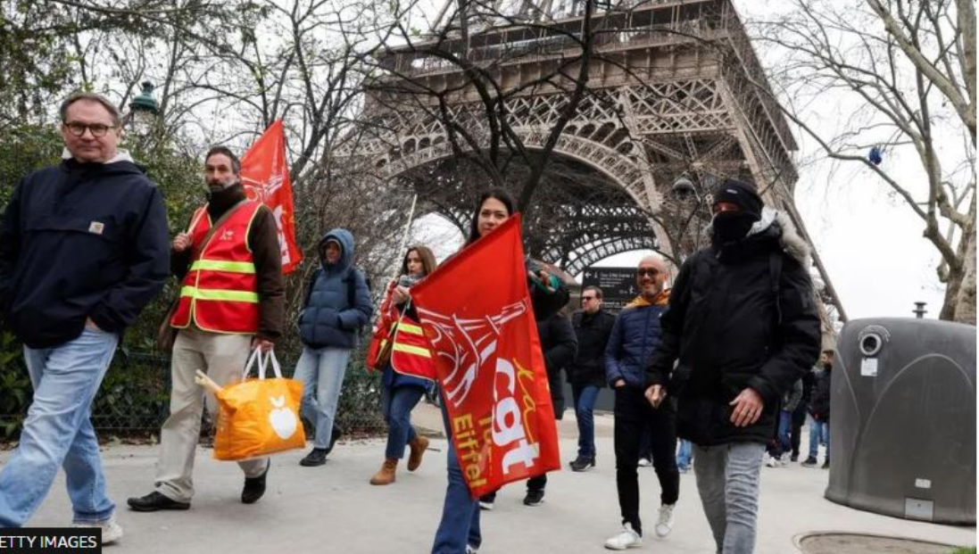 ६ दिनको हडताल पछि विश्व प्रसिद्द आइफिल टावर खुल्यो
