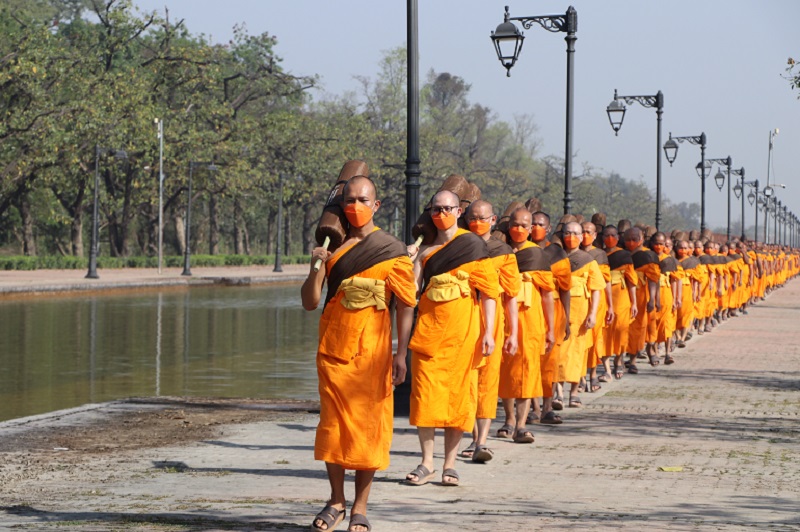 लुम्बिनीबाट एक हजार दुई सय ५० जना भिक्षुहरुको धम्मयात्रा आजदेखि शुरु