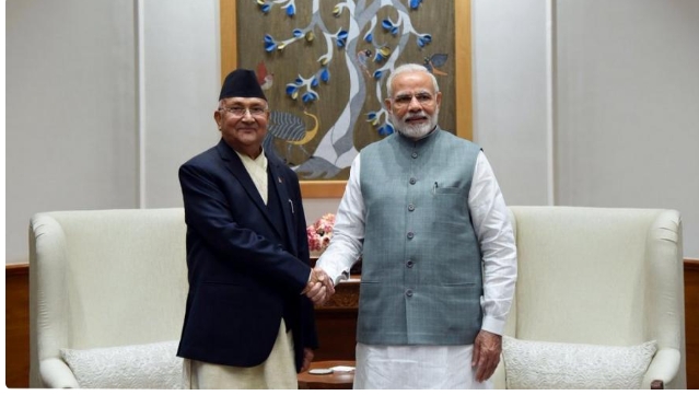 भारतका प्रधानमन्त्री मोदीले ओलीलाई दिए बधाइ