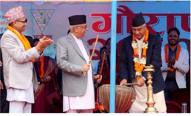 ओलीविरूद्ध काठमाडौंको टुँडिखेलमा नाराबाजी गरेको आरोपमा दुई जना पक्राउ