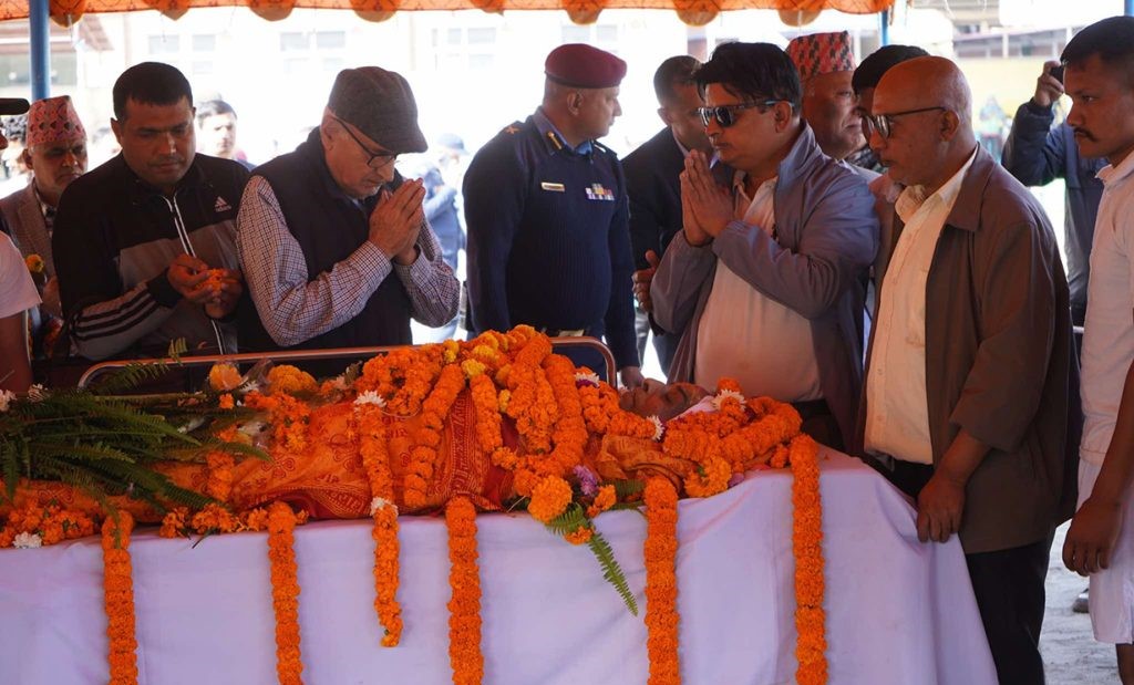 पूर्वसभामुख ढुंगानालाई सानोगौचरनमा श्रद्धाञ्जली अर्पण