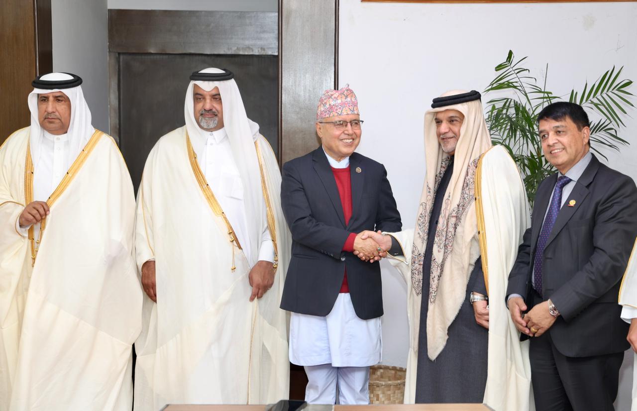 परराष्ट्र मन्त्री र अर्थमन्त्रीसँग कतारी प्रतिनिधि मण्डलको भेटवार्ता, नेपाल–कतार द्विपक्षीय लगानी, निजी क्षेत्रबिचको सहकार्यबारे छलफल