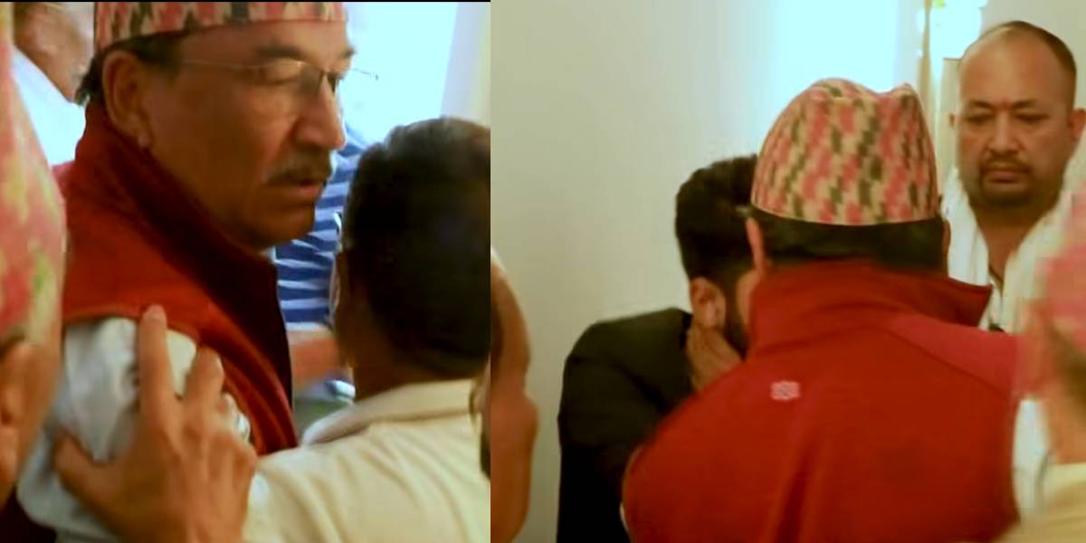 कमल थापाले अँठ्याए युवकको घाँटी !