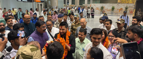 पाँचदिने भारत भ्रमण सकेर रास्वपा सभापति लामिछाने स्वदेश फर्किंदै