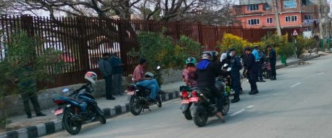 ट्राफिक कारबाहीमा एकैदिन २१ लाख ८६ हजार राजस्व सङ्कलन