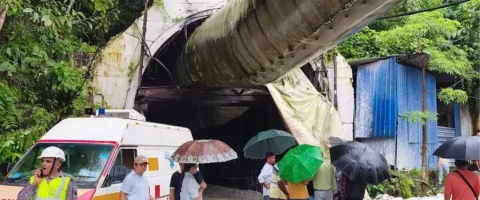 सुरुङ भत्किँदा १२ मजदुरको मृत्यु