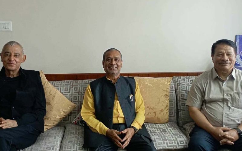 निधि निवासमा कांग्रेसका तीन नेताबीच छलफल