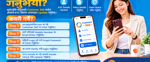 सूर्यज्योति लाइफको ‘कस्टमर ३६०’ पोर्टल सञ्चालनमा, अब घरबाटै केवाईसी अद्यावधिक गर्न सकिने